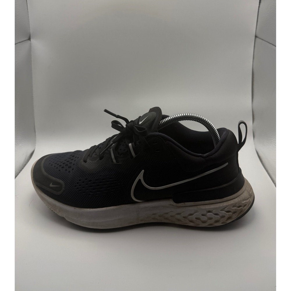 Nike React Miler Running Shoes Mens 8.5 Black CW7121-001 Good Reflective Mesh